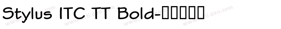Stylus ITC TT Bold字体转换